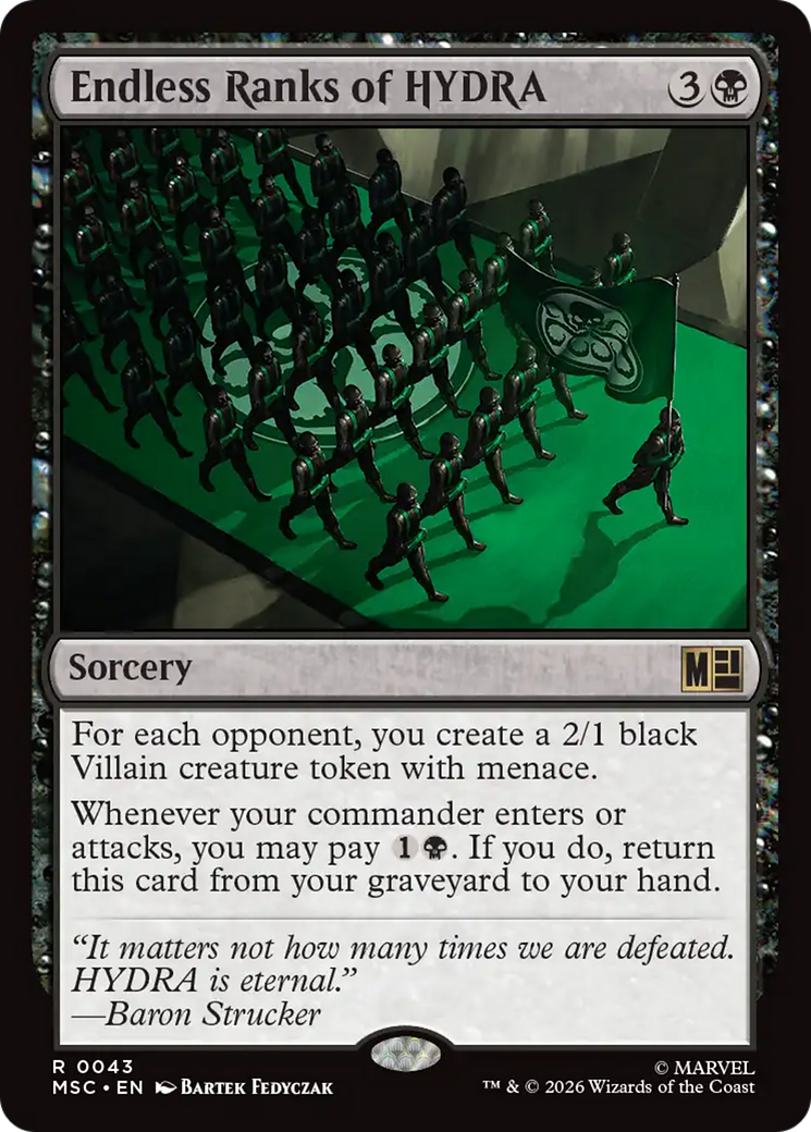 Endless Ranks of HYDRA (Surge Foil) [Marvel Super Heroes Commander] | Exor Games Summserside