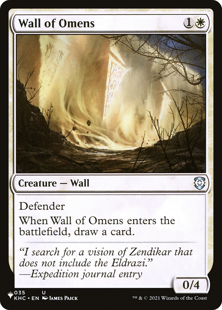 Wall of Omens (KHC) [The List] | Exor Games Summserside