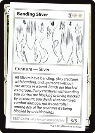 Banding Sliver (2021 Edition) [Mystery Booster Playtest Cards] | Exor Games Summserside