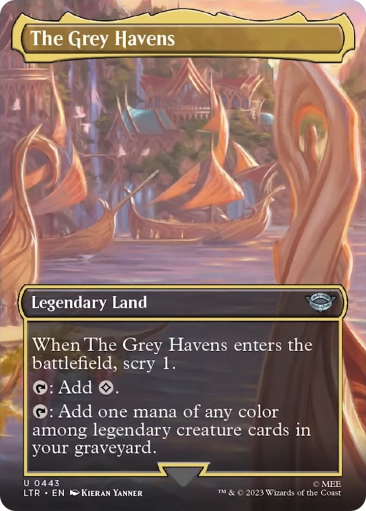 The Grey Havens (Borderless Alternate Art) [The Lord of the Rings: Tales of Middle-Earth] | Exor Games Summserside