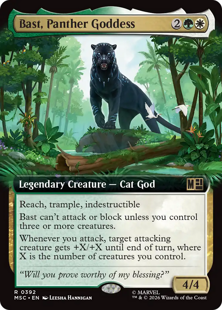 Bast, Panther Goddess (Extended Art) [Marvel Super Heroes Commander] | Exor Games Summserside