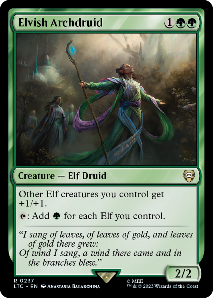 Elvish Archdruid [The Lord of the Rings: Tales of Middle-Earth Commander] | Exor Games Summserside