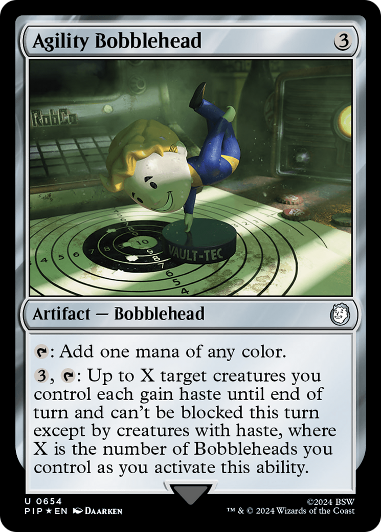 Agility Bobblehead (Surge Foil) [Fallout] | Exor Games Summserside