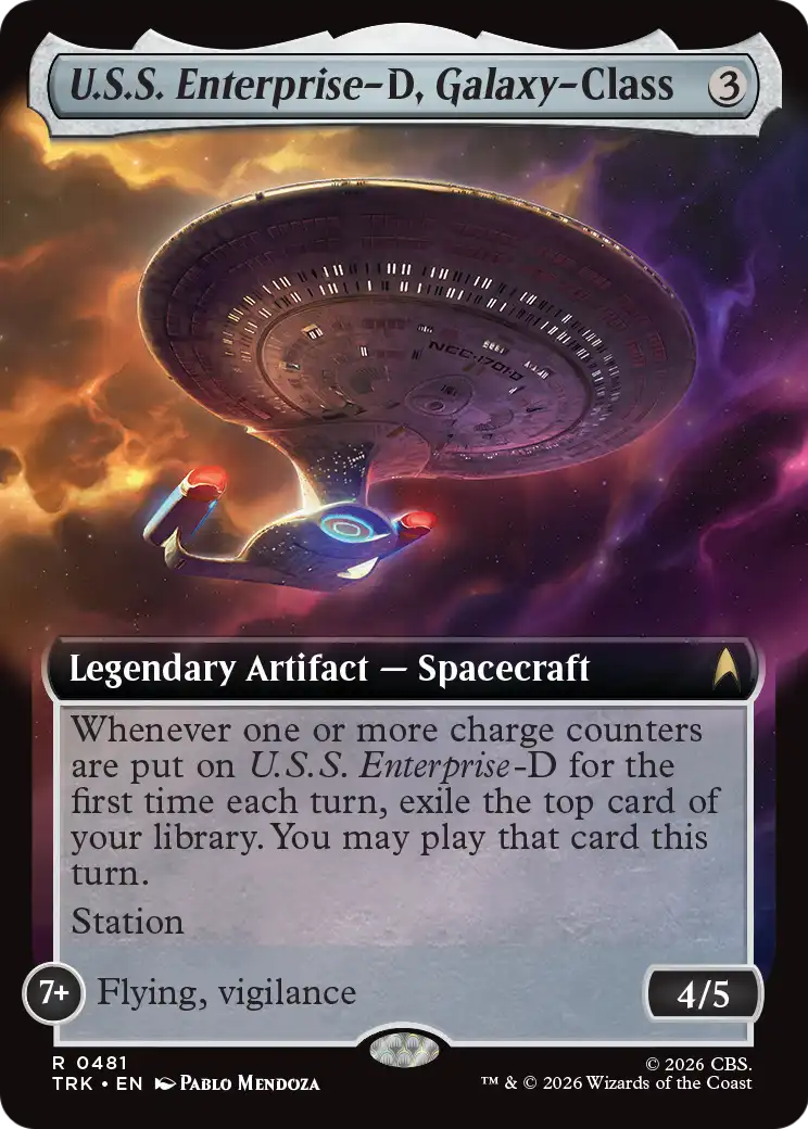 U.S.S. Enterprise-D, Galaxy-Class (Extended Art) [Star Trek] | Exor Games Summserside
