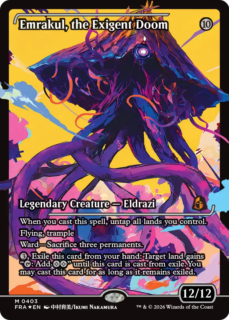 Emrakul, the Exigent Doom (Showcase) [Reality Fracture] | Exor Games Summserside