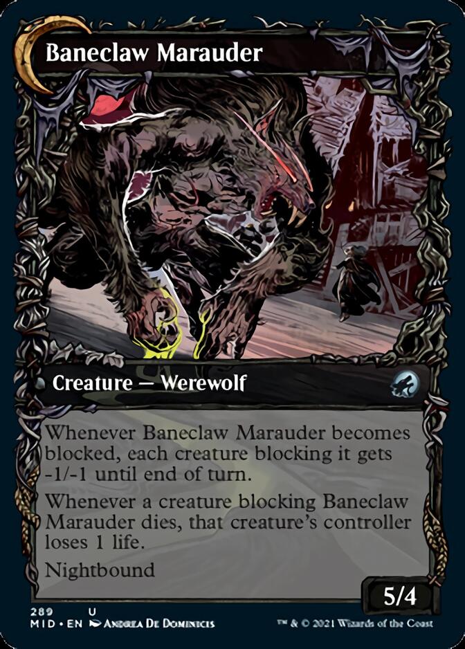 Baneblade Scoundrel // Baneclaw Marauder (Showcase Equinox) [Innistrad: Midnight Hunt] | Exor Games Summserside