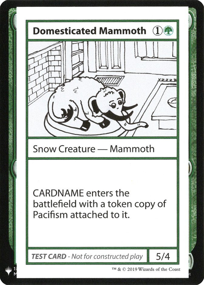 Domesticated Mammoth [Mystery Booster Playtest Cards] | Exor Games Summserside