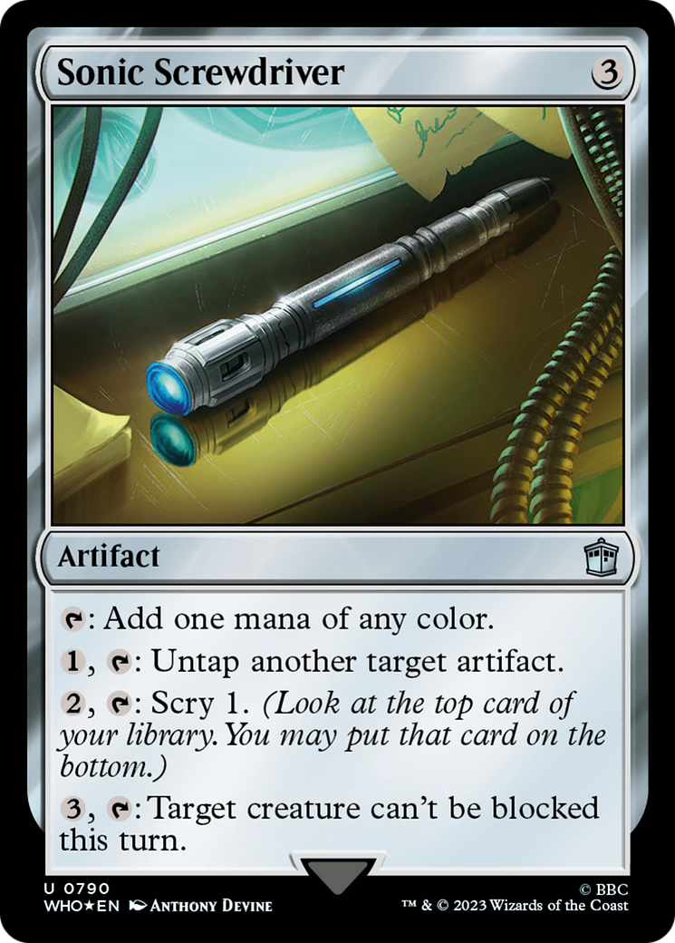 Sonic Screwdriver (0790) (Surge Foil) [Doctor Who] | Exor Games Summserside