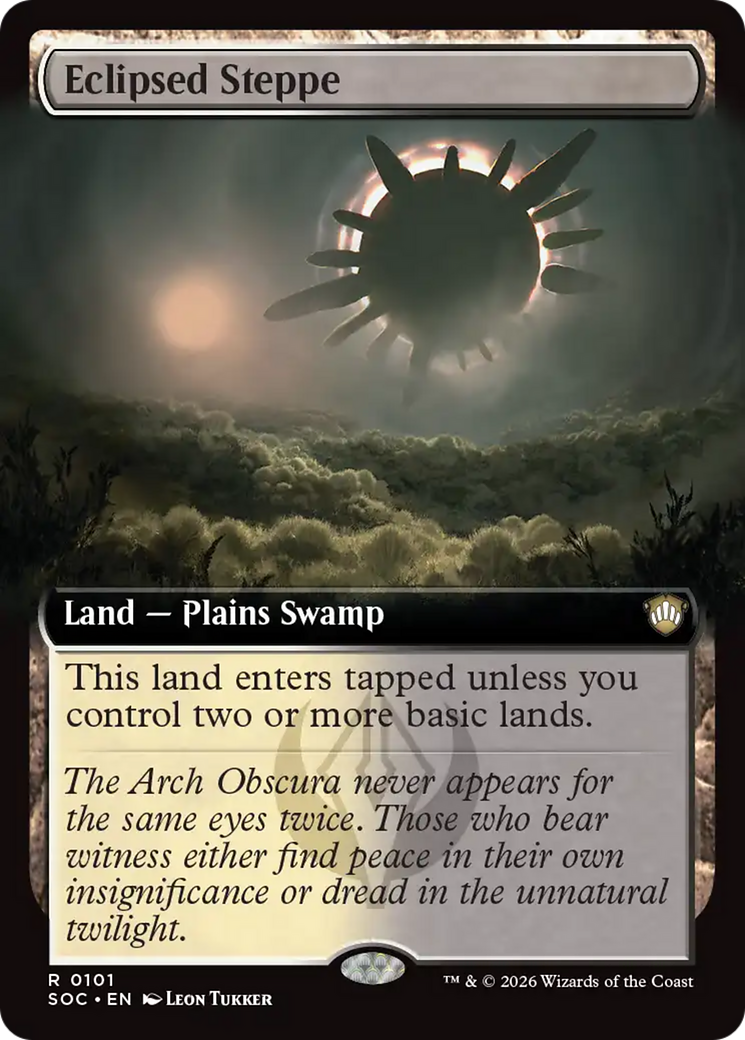 Eclipsed Steppe (Extended Art) [Secrets of Strixhaven Commander] | Exor Games Summserside