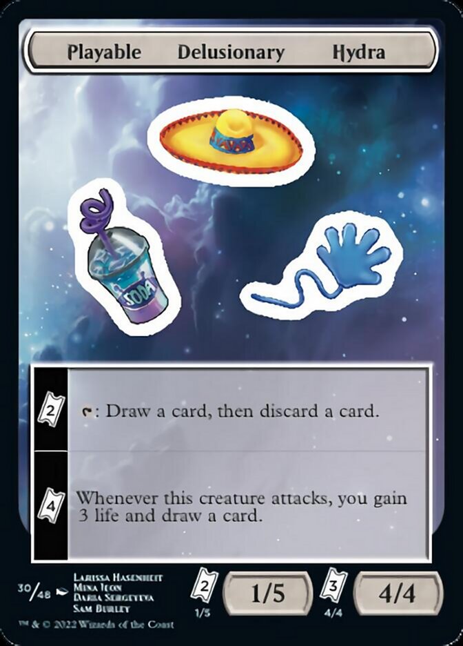 Playable Delusionary Hydra [Unfinity Stickers] | Exor Games Summserside