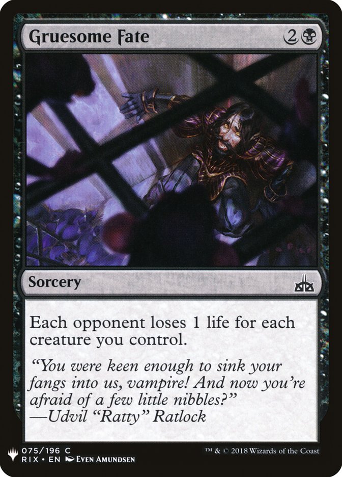 Gruesome Fate [Mystery Booster] | Exor Games Summserside