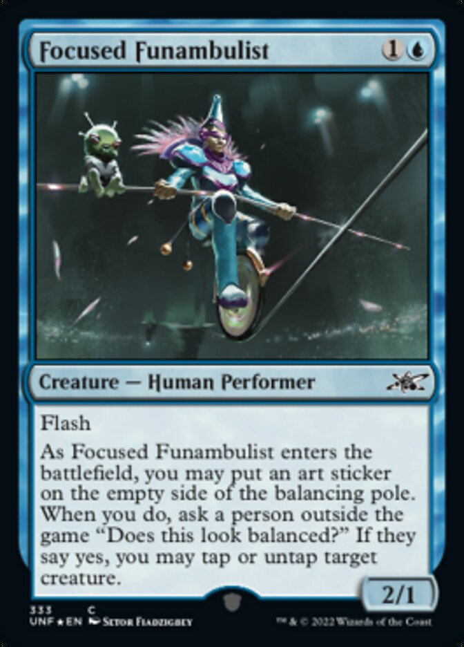 Focused Funambulist (Galaxy Foil) [Unfinity] | Exor Games Summserside