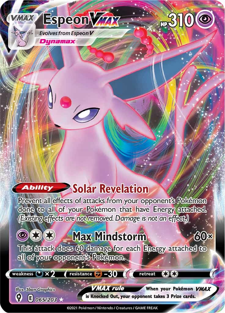 Espeon VMAX (065/203) [Sword & Shield: Evolving Skies] | Exor Games Summserside