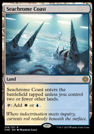 Seachrome Coast (Promo Pack) [Phyrexia: All Will Be One Promos] | Exor Games Summserside