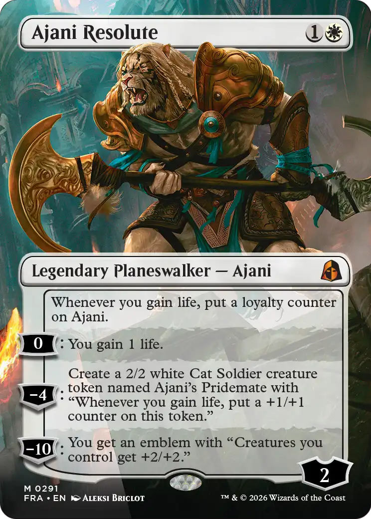 Ajani Resolute (Borderless) [Reality Fracture] | Exor Games Summserside
