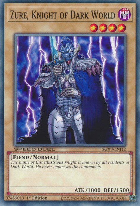 Zure, Knight of Dark World [SGX3-ENI12] Common | Exor Games Summserside