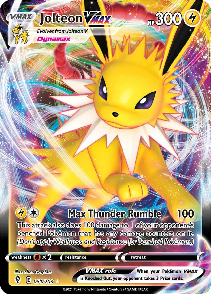 Jolteon VMAX (051/203) [Sword & Shield: Evolving Skies] | Exor Games Summserside