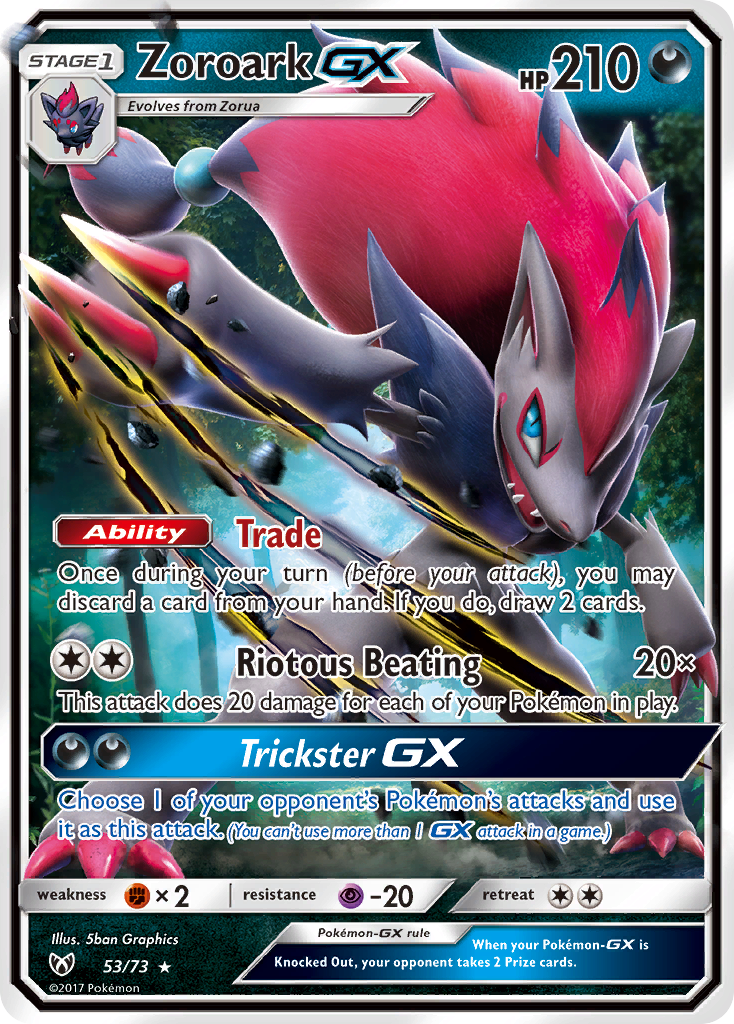 Zoroark GX (53/73) [Sun & Moon: Shining Legends] | Exor Games Summserside