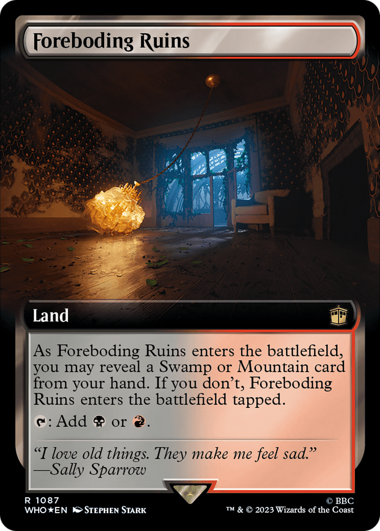 Foreboding Ruins (Extended Art) (Surge Foil) [Doctor Who] | Exor Games Summserside