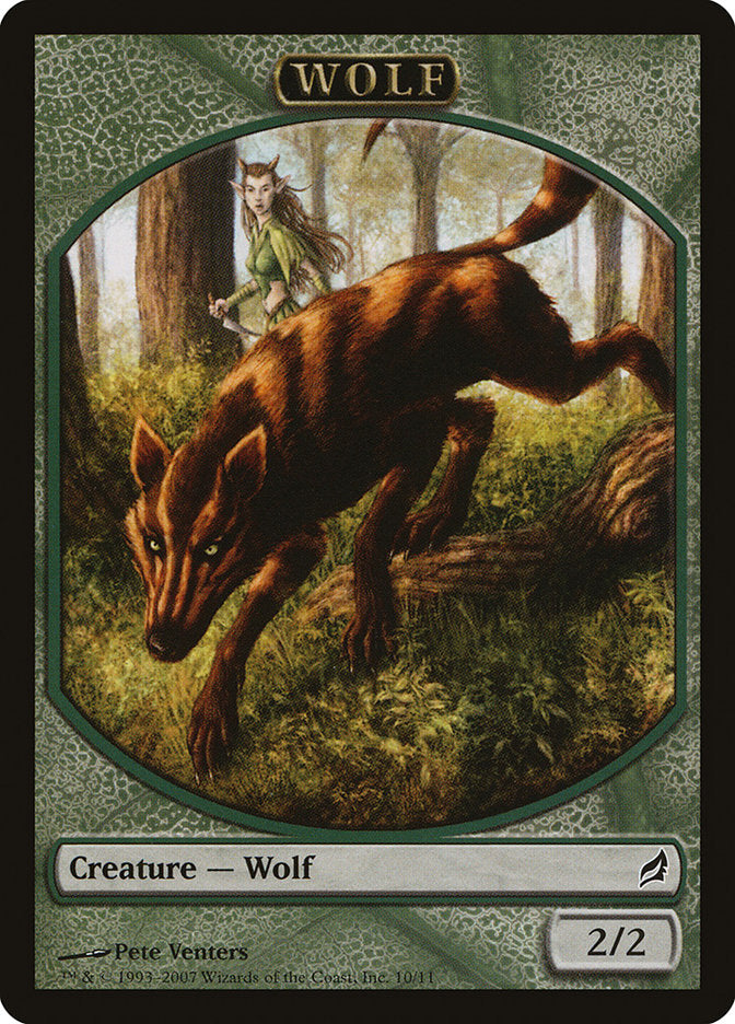Wolf Token [Lorwyn Tokens] | Exor Games Summserside