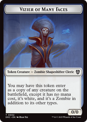 Angel of Sanctions // Vizier of Many Faces Double-Sided Token [Aetherdrift Commander] | Exor Games Summserside