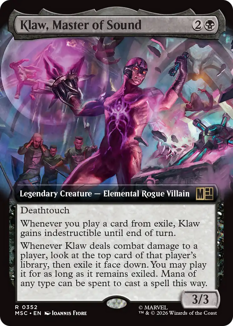 Klaw, Master of Sound (Extended Art) [Marvel Super Heroes Commander] | Exor Games Summserside