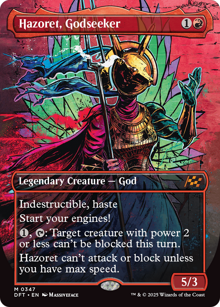 Hazoret, Godseeker (Borderless) [Aetherdrift] | Exor Games Summserside