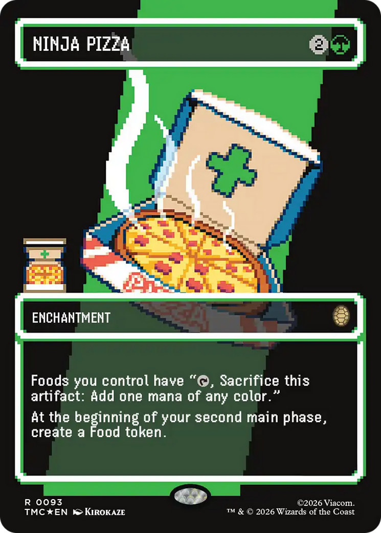 Ninja Pizza (Borderless) (Surge Foil) [Teenage Mutant Ninja Turtles Commander] | Exor Games Summserside