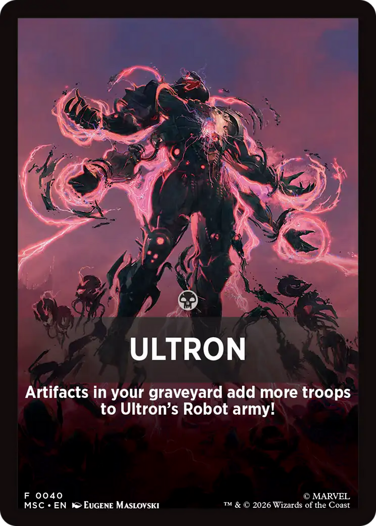 Ultron Theme Card [Marvel Super Heroes Commander] | Exor Games Summserside