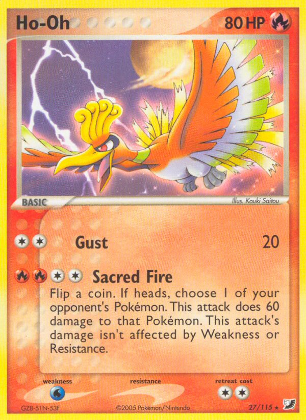 Ho-Oh (27/115) [EX: Unseen Forces] | Exor Games Summserside