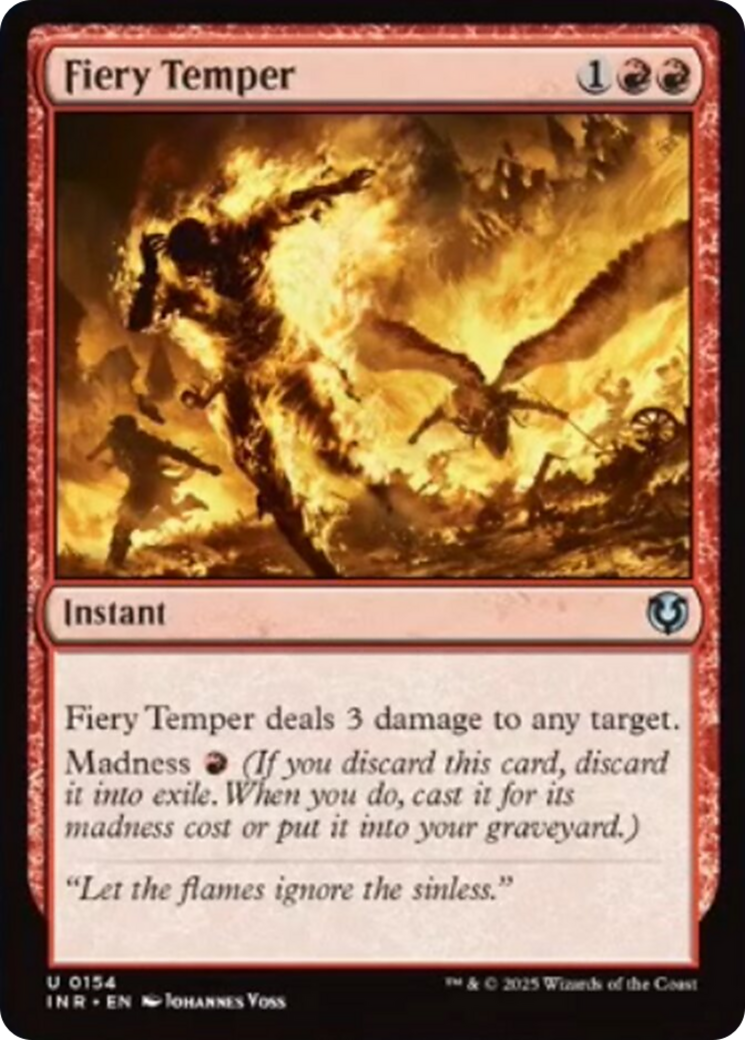 Fiery Temper [Innistrad Remastered] | Exor Games Summserside