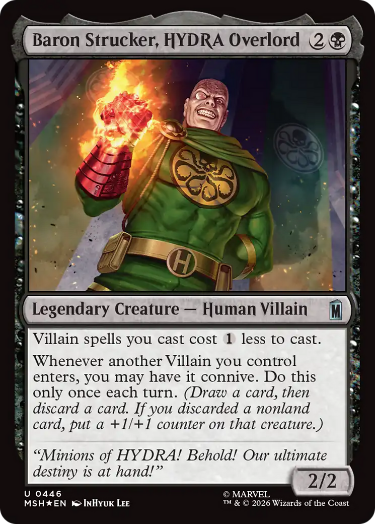 Baron Strucker, HYDRA Overlord (Surge Foil) [Marvel Super Heroes] | Exor Games Summserside