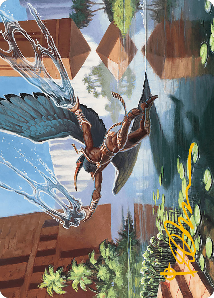 Nadu, Winged Wisdom Art Card (Gold-Stamped Signature) [Modern Horizons 3 Art Series] | Exor Games Summserside