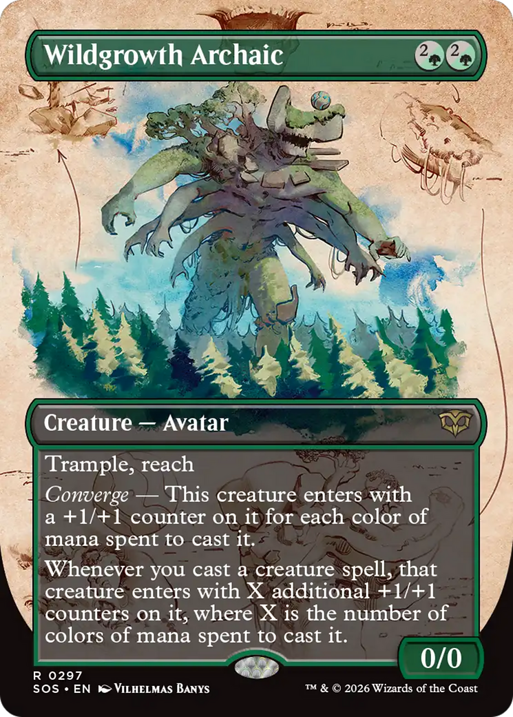 Wildgrowth Archaic (Borderless) [Secrets of Strixhaven] | Exor Games Summserside