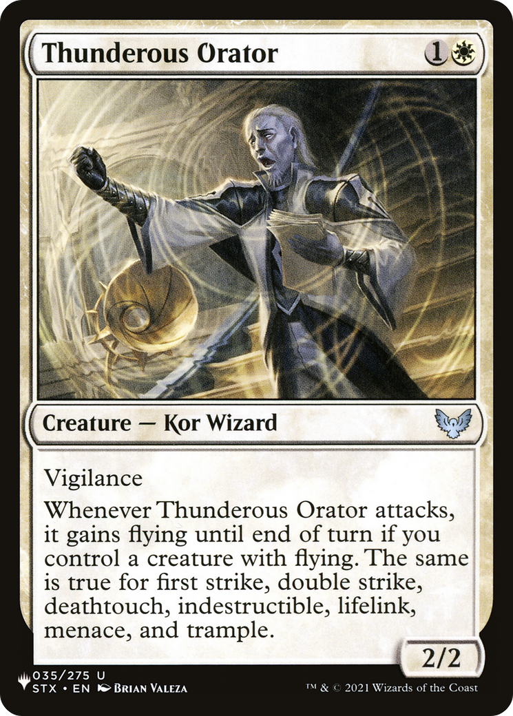 Thunderous Orator [The List Reprints] | Exor Games Summserside