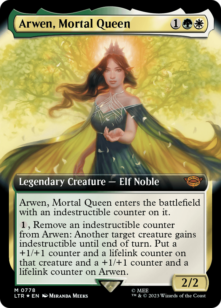 Arwen, Mortal Queen (Extended Art) (Surge Foil) [The Lord of the Rings: Tales of Middle-Earth] | Exor Games Summserside