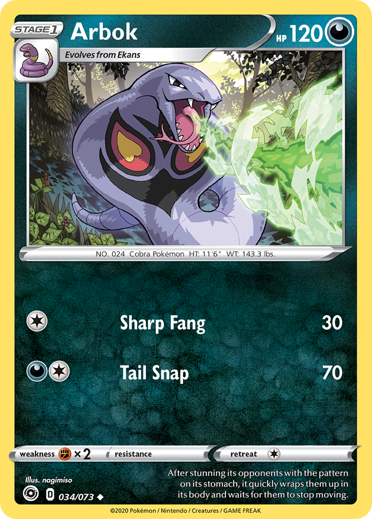 Arbok (034/073) [Sword & Shield: Champion's Path] | Exor Games Summserside