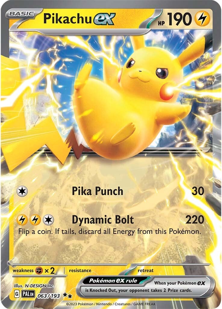 Pikachu ex (063/193) [Scarlet & Violet: Paldea Evolved] | Exor Games Summserside