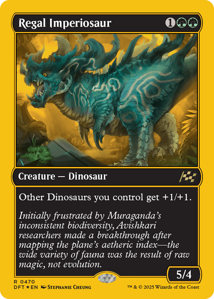 Regal Imperiosaur (First-Place Foil) [Aetherdrift] | Exor Games Summserside