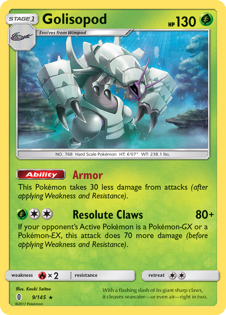 Golisopod (9/145) [Sun & Moon: Guardians Rising] | Exor Games Summserside