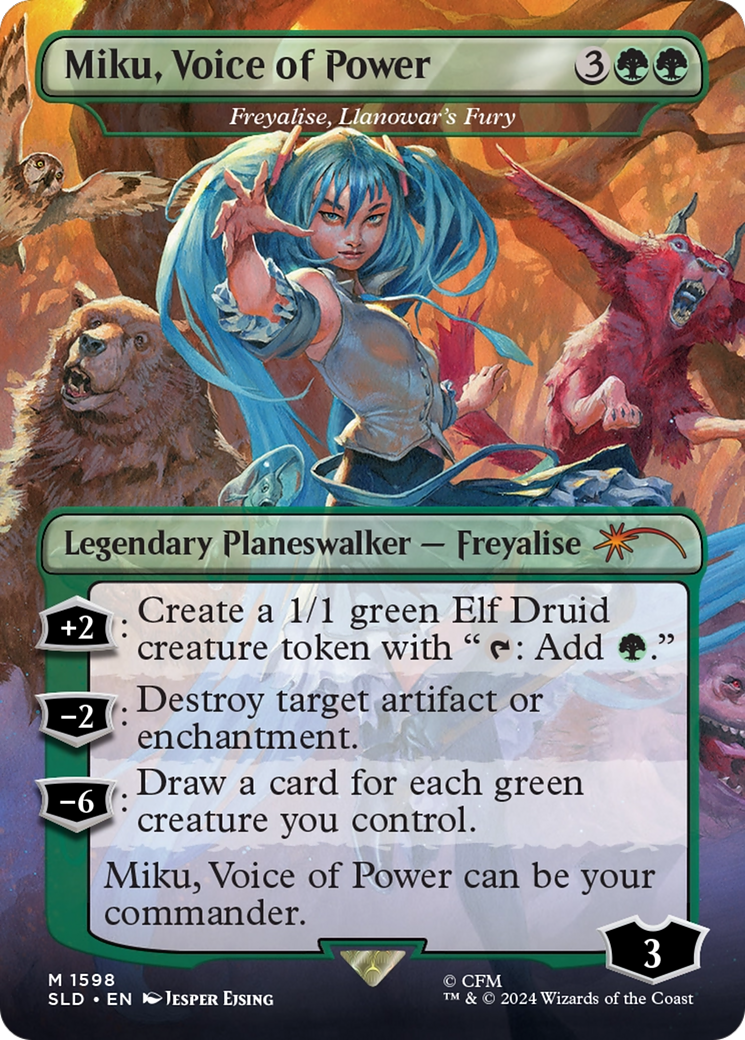 Miku, Voice of Power - Freyalise, Llanowar's Fury [Secret Lair Drop Series] | Exor Games Summserside