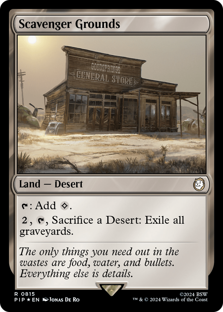 Scavenger Grounds (Surge Foil) [Fallout] | Exor Games Summserside
