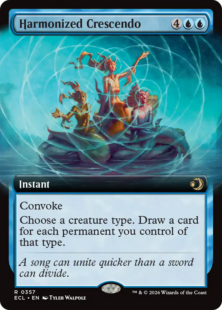 Harmonized Crescendo (Extended Art) [Lorwyn Eclipsed] | Exor Games Summserside