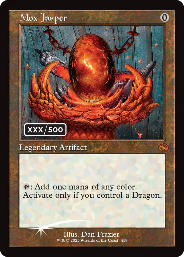 Mox Jasper (Serial Numbered) [Tarkir: Dragonstorm] | Exor Games Summserside