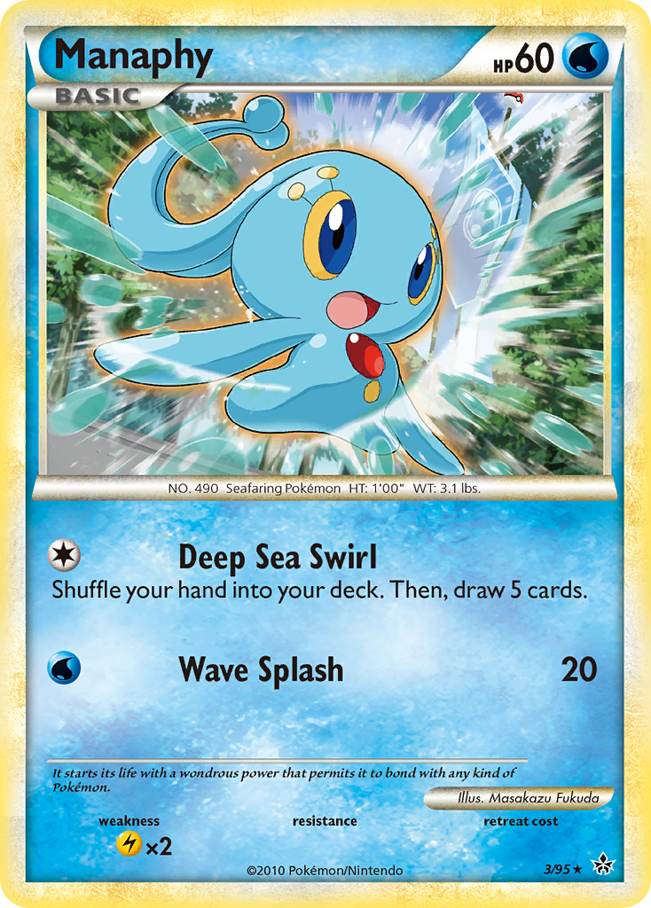 Manaphy (3/95) [HeartGold & SoulSilver: Unleashed] | Exor Games Summserside