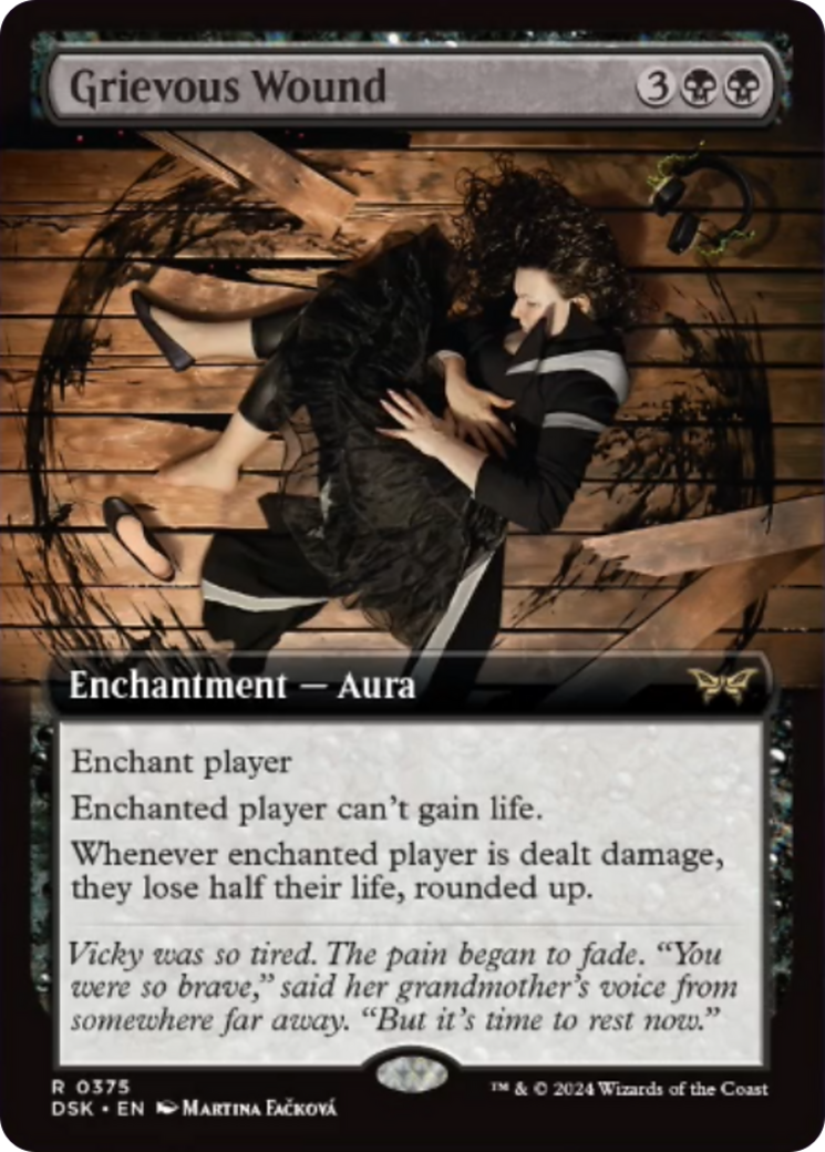 Grievous Wound (Extended Art) [Duskmourn: House of Horror] | Exor Games Summserside