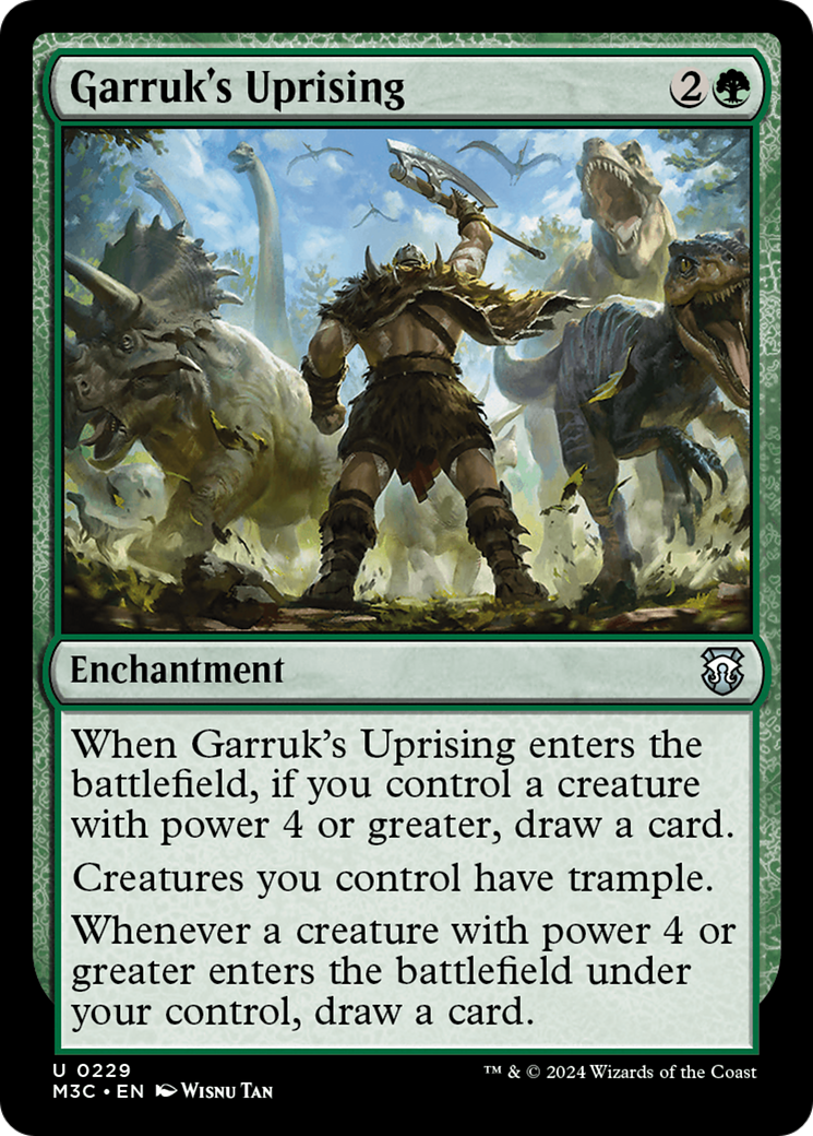 Garruk's Uprising (Ripple Foil) [Modern Horizons 3 Commander] | Exor Games Summserside