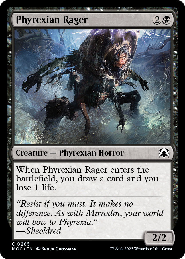 Phyrexian Rager [March of the Machine Commander] | Exor Games Summserside