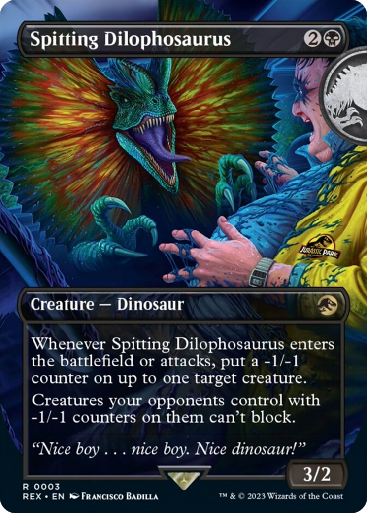 Spitting Dilophosaurus (Borderless) [Jurassic World Collection] | Exor Games Summserside