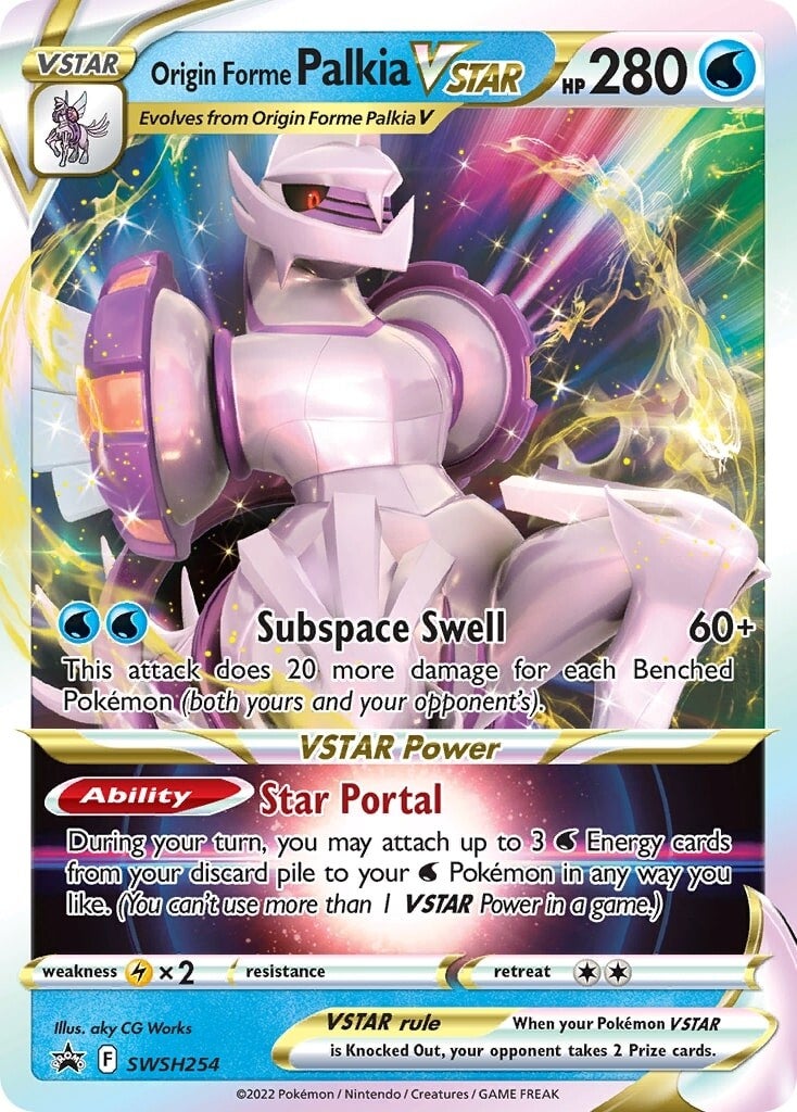 Origin Forme Palkia VSTAR (SWSH254) (Jumbo Card) [Sword & Shield: Black Star Promos] | Exor Games Summserside